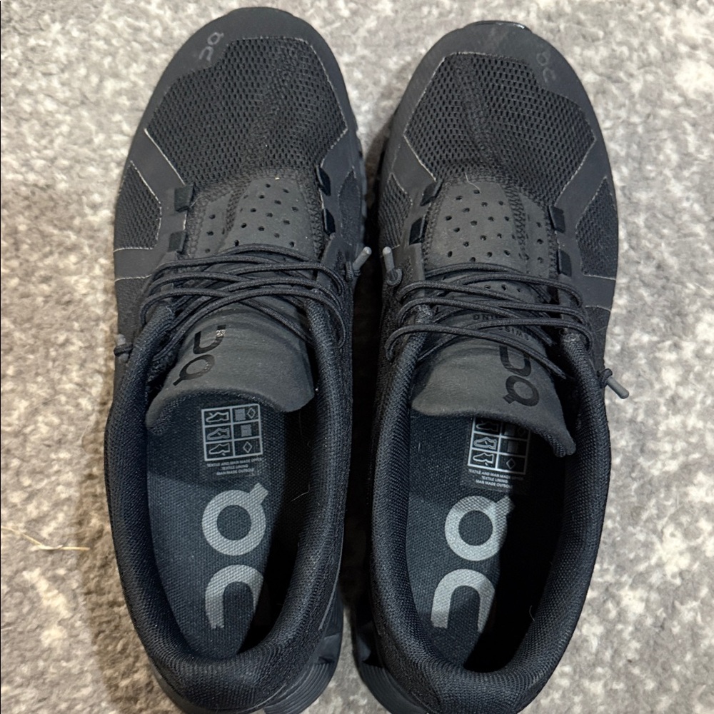 On Running Black Athletic Shoes - Picture 4 of 6